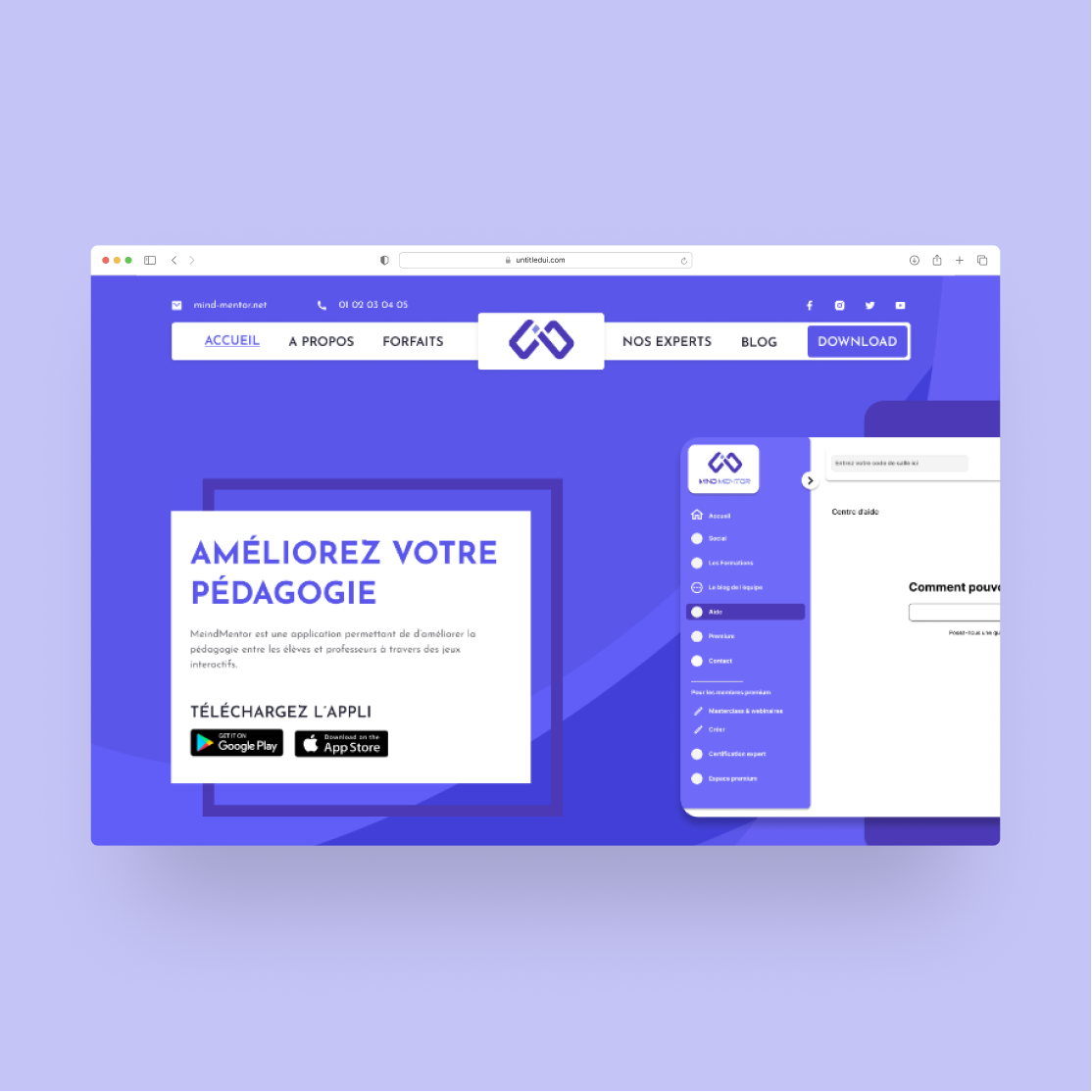 MindMentor : Saas pédagogique & E-learning
