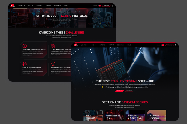 Split Pro/perso du site OCCT