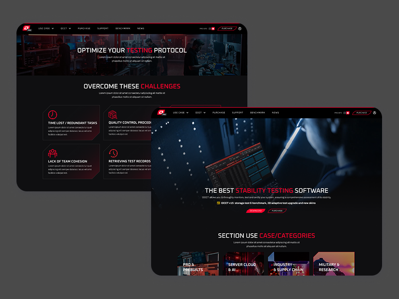 Split Pro/perso du site OCCT