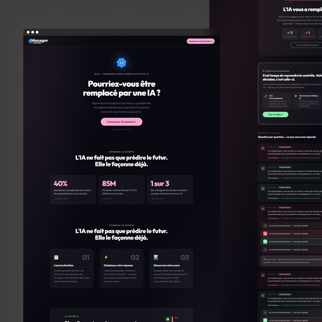 Quizz Manager : Conception UX